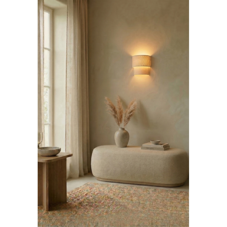 Brilagi - LED væglampe BOHO ECO 1xE27/10W/230V cremefarvet