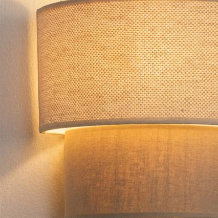 Brilagi - LED væglampe BOHO ECO 1xE27/10W/230V cremefarvet