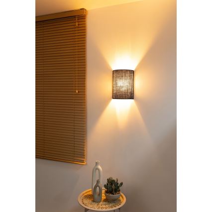 Brilagi - LED væglampe BOHO STYLE 1xE27/15W/230V brun