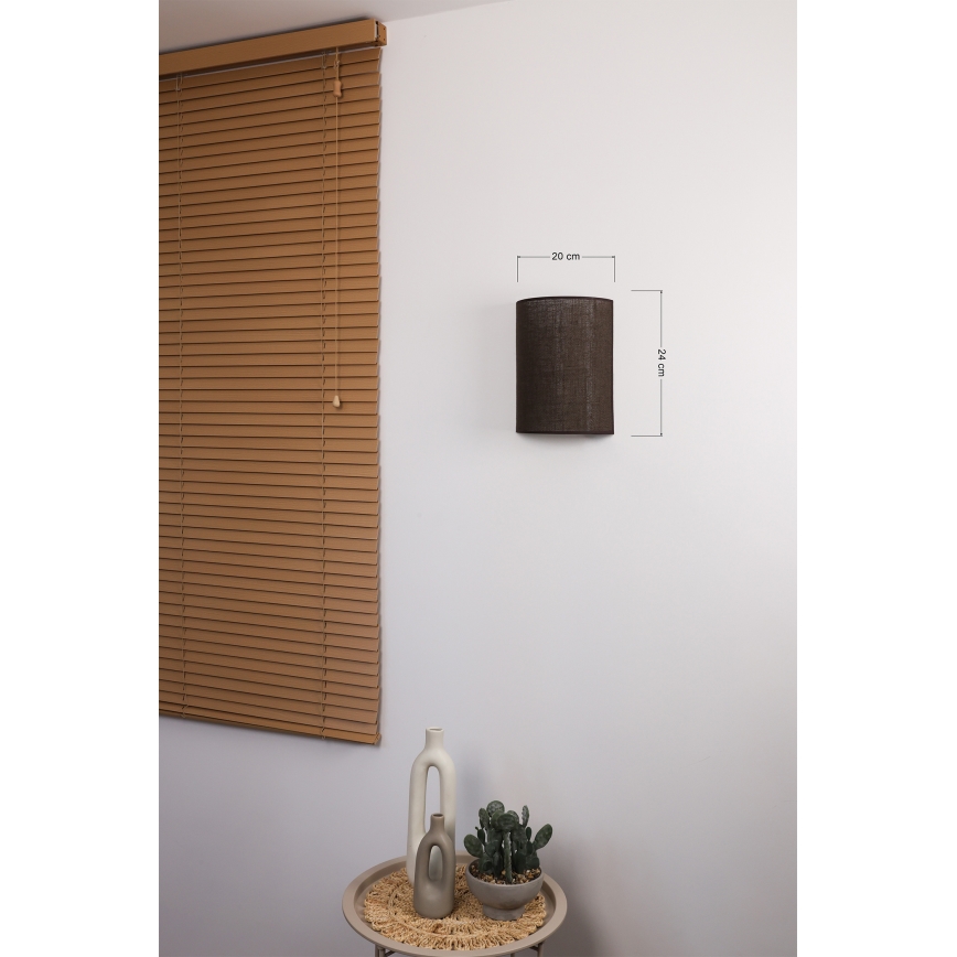 Brilagi - LED væglampe BOHO STYLE 1xE27/15W/230V brun