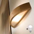 Brilagi - LED væglampe CARVALHO 1xE27/15W/230V eg