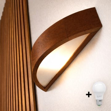 Brilagi - LED væglampe CARVALHO 1xE27/15W/230V eg kirsebær