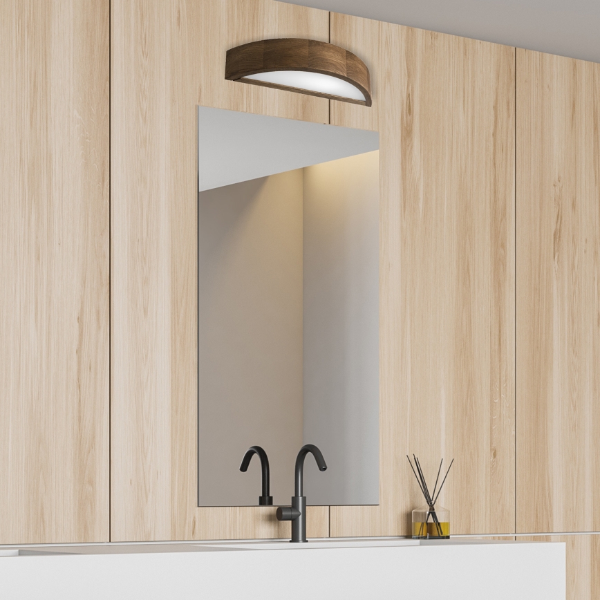 Brilagi - LED Væglampe CARVALHO 1xE27/60W/230V eg valnød