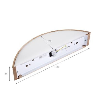 Brilagi - LED væglampe CARVALHO MODERN 1xE27/60W/230V eg