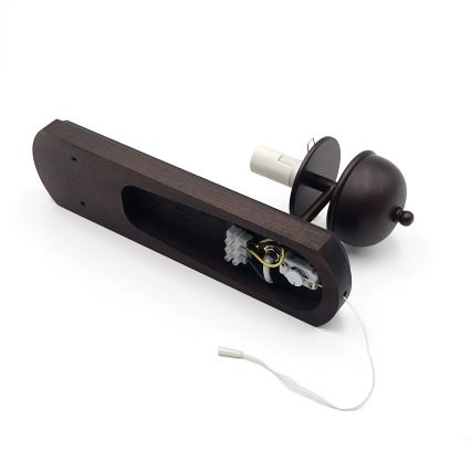 Brilagi - LED Væglampe COTTAGE 1xE14/40W/230V bøg/brun