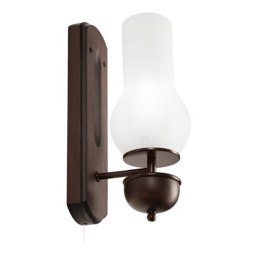 Brilagi - LED Væglampe COTTAGE 1xE14/40W/230V bøg/hvid