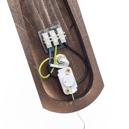 Brilagi - LED Væglampe COTTAGE 1xE14/40W/230V bøg/hvid