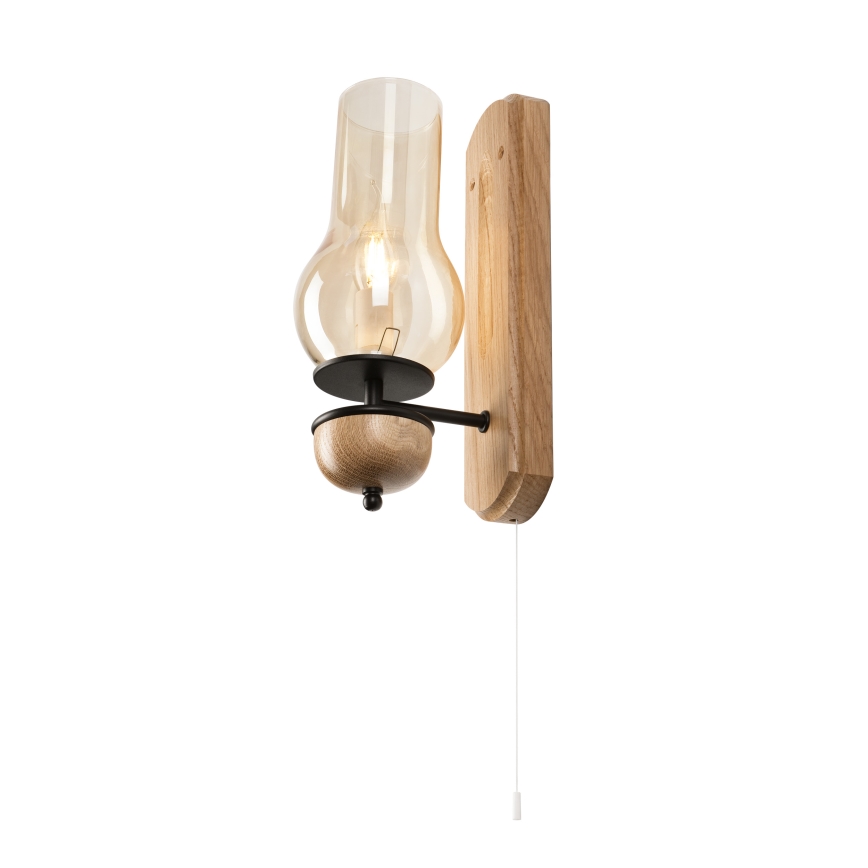 Brilagi - LED Væglampe COTTAGE 1xE14/40W/230V eg/brun