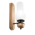 Brilagi - LED Væglampe COTTAGE 1xE14/40W/230V eg/hvid