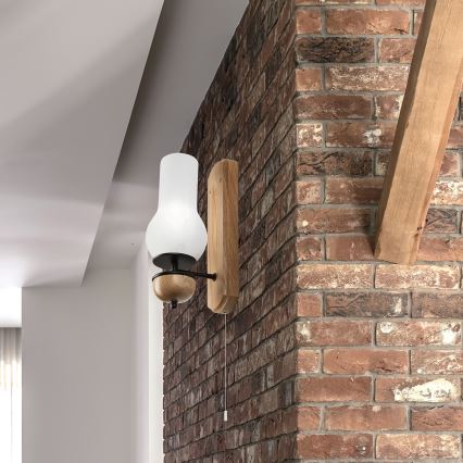 Brilagi - LED Væglampe COTTAGE 1xE14/40W/230V eg/hvid