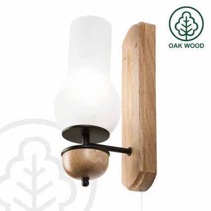 Brilagi - LED Væglampe COTTAGE 1xE14/40W/230V eg/hvid
