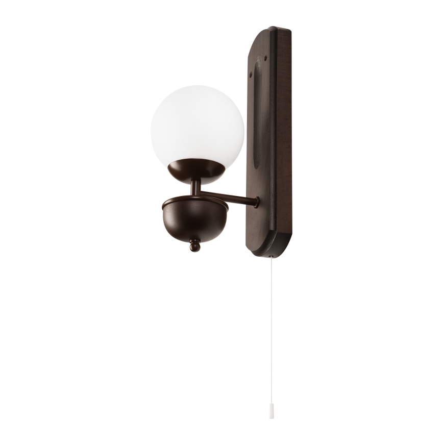 Brilagi - LED Væglampe COTTAGE 1xG9/40W/230V bøg/hvid