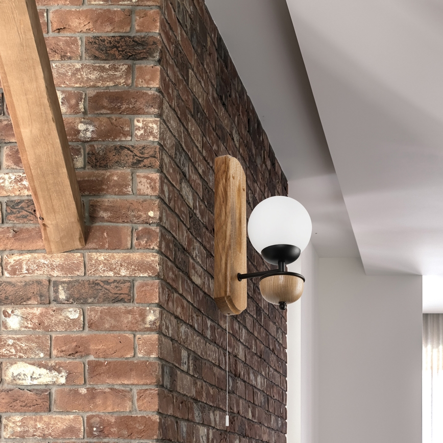 Brilagi - LED Væglampe COTTAGE 1xG9/40W/230V eg/hvid