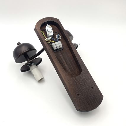Brilagi - LED Væglampe COTTAGE 2xE14/40W/230V bøg/brun