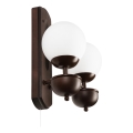 Brilagi - LED Væglampe COTTAGE 2xG9/40W/230V bøg/hvid