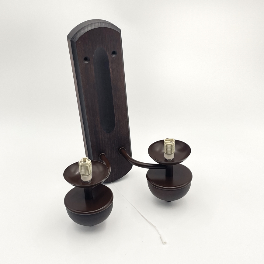 Brilagi - LED Væglampe COTTAGE 2xG9/40W/230V bøg/hvid