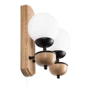Brilagi - LED Væglampe COTTAGE 2xG9/40W/230V eg/hvid