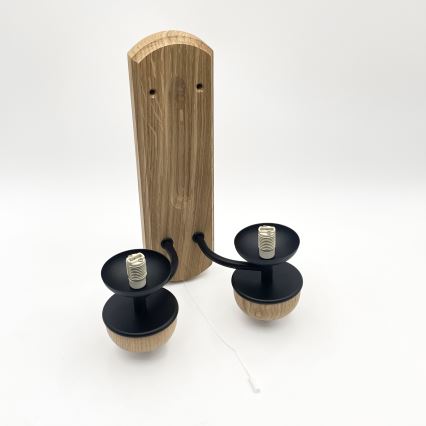 Brilagi - LED Væglampe COTTAGE 2xG9/40W/230V eg/hvid