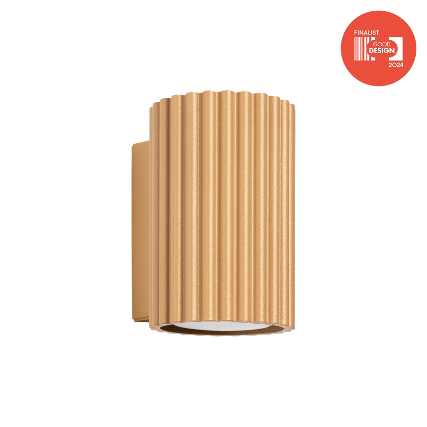 Brilagi - LED-væglampe CRESTO 1xGU10/10W/230V 10 cm guldfarvet