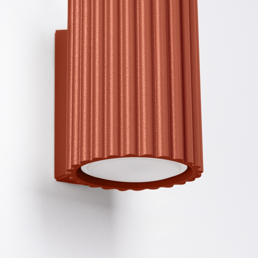 Brilagi - LED-væglampe CRESTO 1xGU10/10W/230V 10 cm rød