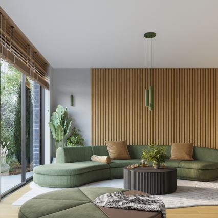 Brilagi - LED væglampe CRESTO 2xGU10/10W/230V 20 cm grøn