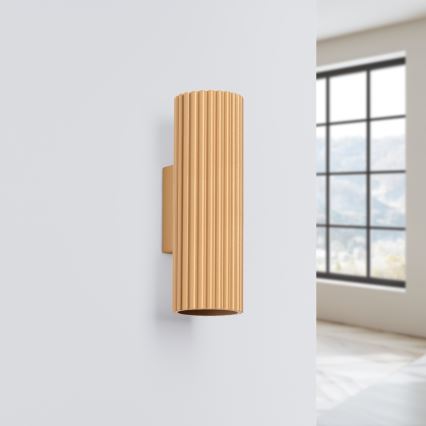 Brilagi - LED-væglampe CRESTO 2xGU10/10W/230V 20 cm guld