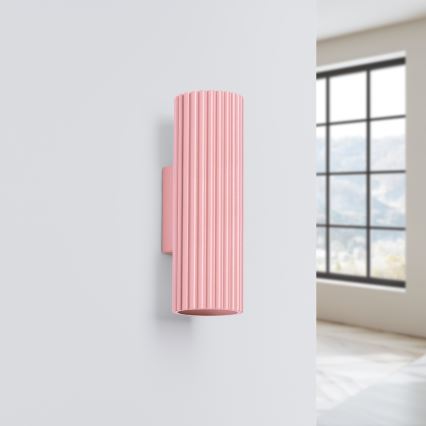 Brilagi - LED-væglampe CRESTO 2xGU10/10W/230V 20 cm rosa