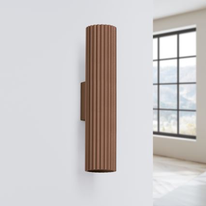 Brilagi - LED væglampe CRESTO 2xGU10/10W/230V 30 cm brun