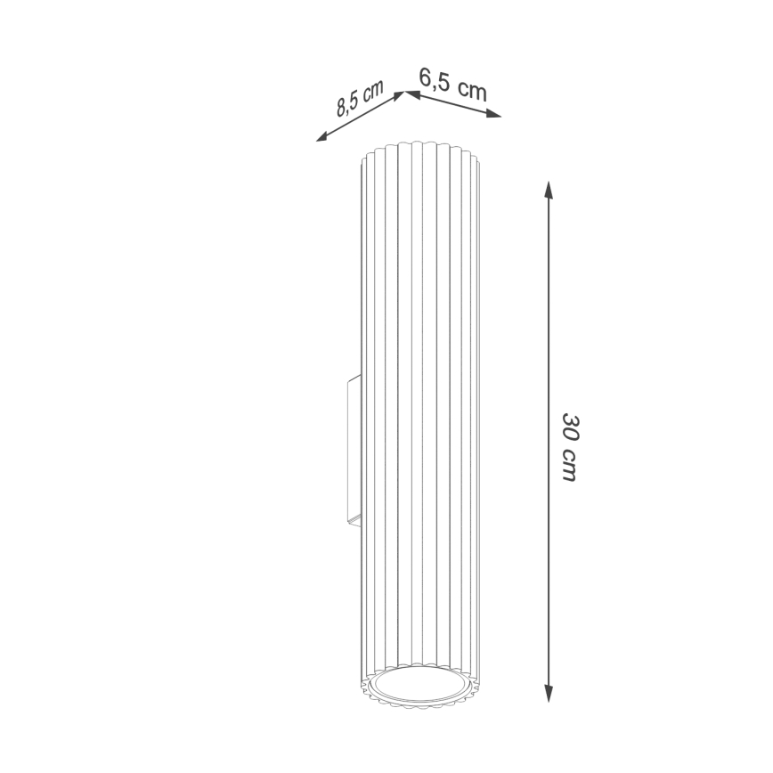 Brilagi - LED væglampe CRESTO 2xGU10/10W/230V 30 cm brun
