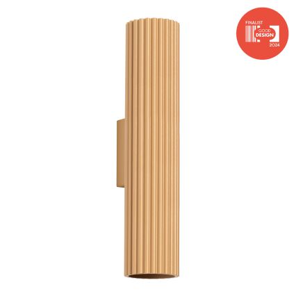 Brilagi - LED væglampe CRESTO 2xGU10/10W/230V 30 cm guldfarvet