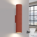 BRILAGI - LED væglampe CRESTO 2xGU10/10W/230V 30 cm orange