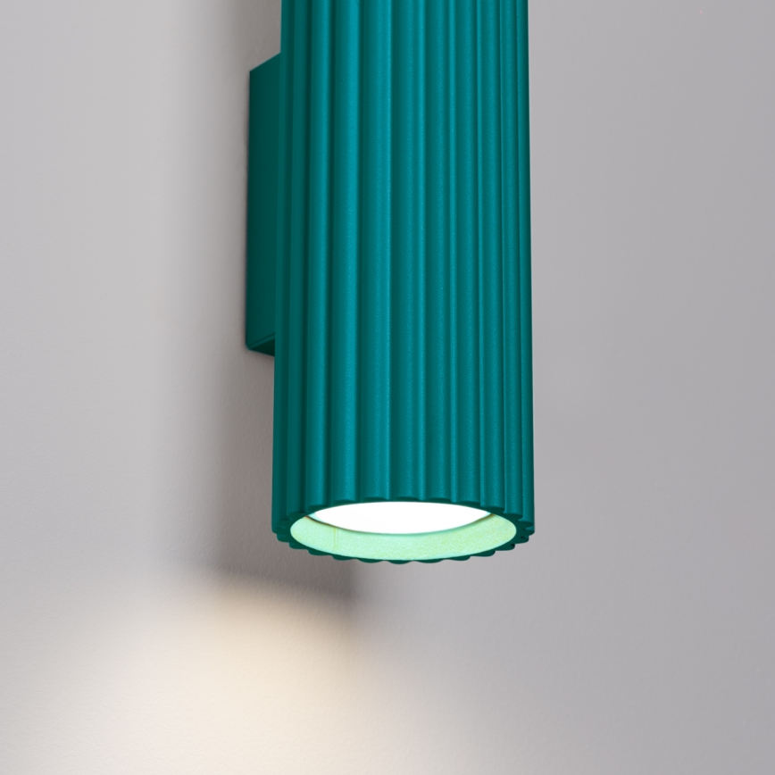 Brilagi - LED væglampe CRESTO 2xGU10/10W/230V 30 cm turkis