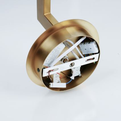 Brilagi - LED væglampe DAYA 1xE14/40W/230V + LED/3W cremefarvet/guldfarvet