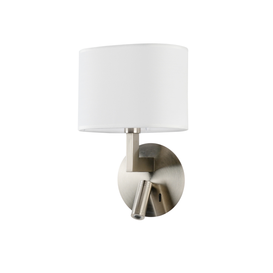 Brilagi - LED væglampe DAYA 1xE14/40W/230V + LED/3W hvid/mat krom