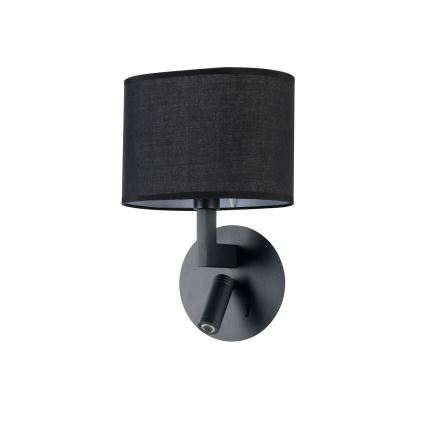Brilagi - LED væglampe DAYA 1xE14/40W/230V + LED/3W sort