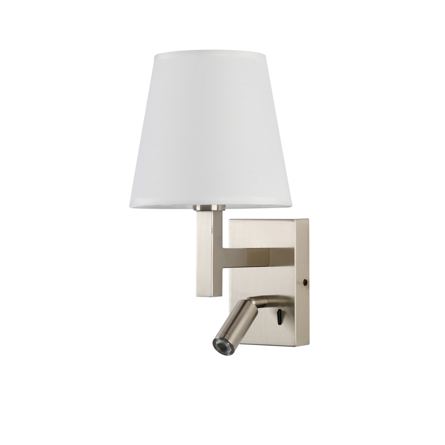 Brilagi - LED væglampe DEYA 1xE14/40W/230V + LED/3W hvid/mat krom
