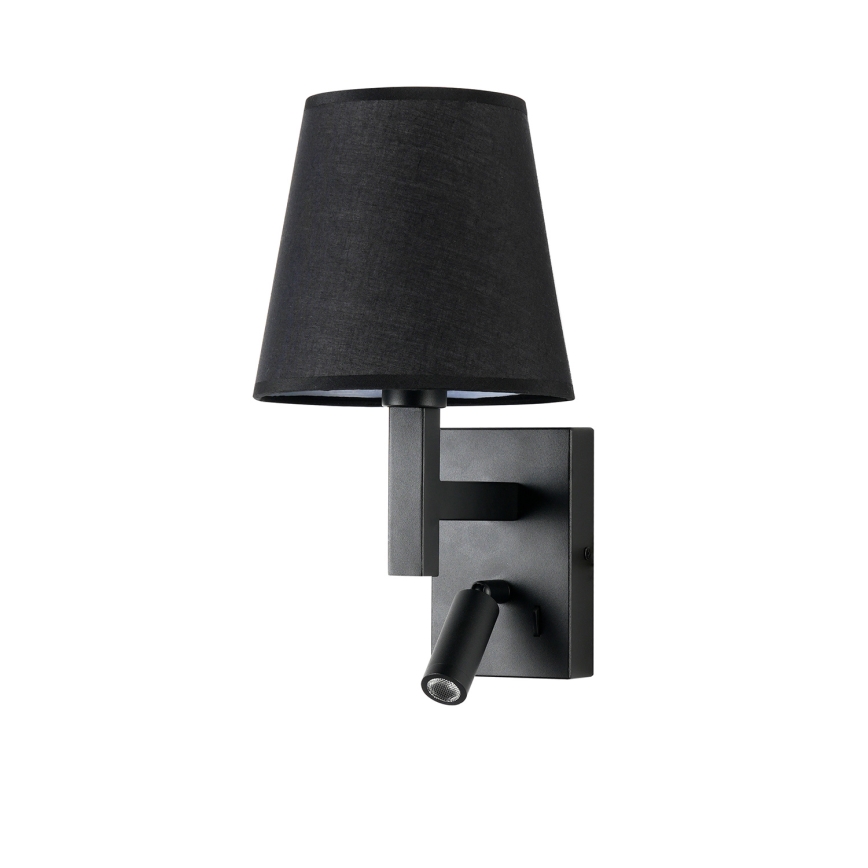 Brilagi - LED væglampe DEYA 1xE14/40W/230V + LED/3W sort