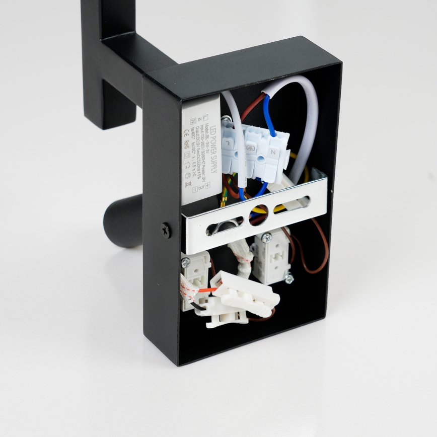 Brilagi - LED væglampe DEYA 1xE14/40W/230V + LED/3W sort