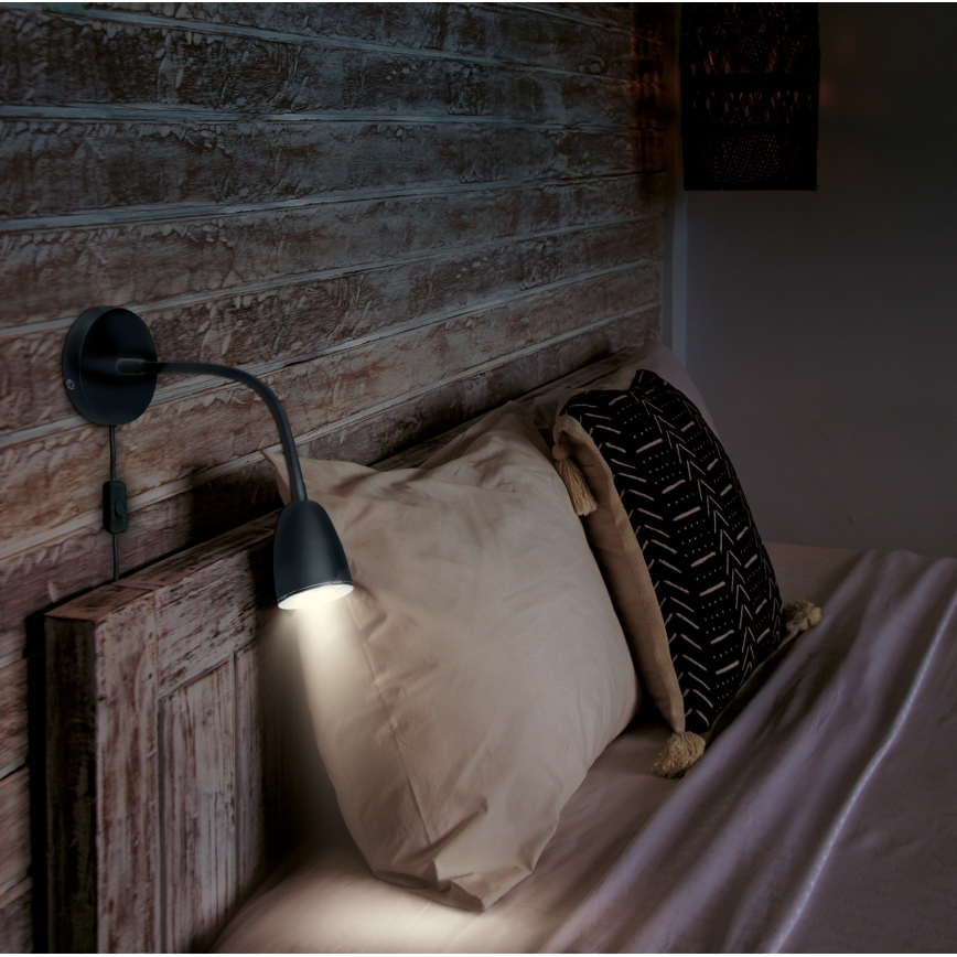 Brilagi - LED væglampe dæmpbar LED/4W/230V sort
