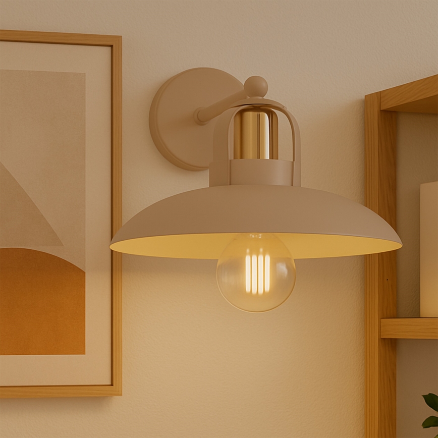 Brilagi - LED Væglampe FLAMENGO 1xE27/60W/230V beige