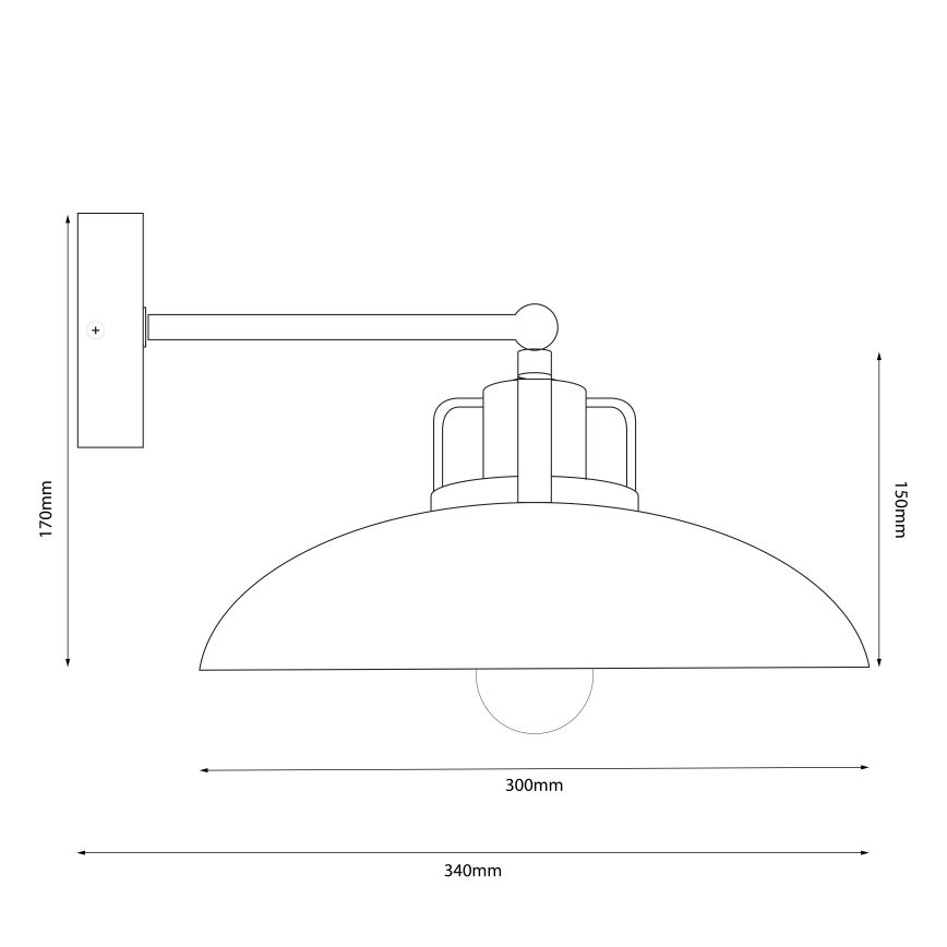 Brilagi - LED Væglampe FLAMENGO 1xE27/60W/230V beige