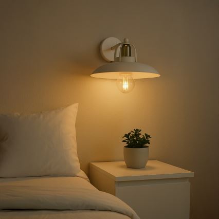 Brilagi - LED Væglampe FLAMENGO 1xE27/60W/230V hvid