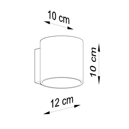 Brilagi -  LED vægspot FRIDA 1xG9/3,5W/230V beton