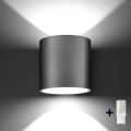 Brilagi -  LED væglampe FRIDA 1xG9/4W/230V grå