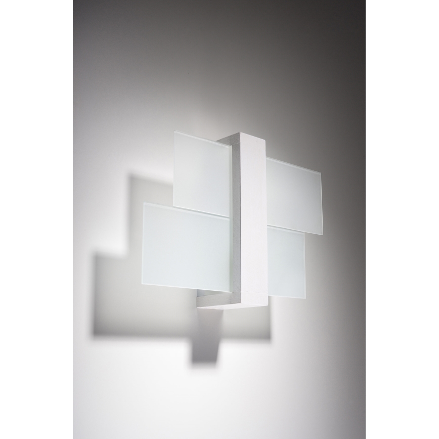 Brilagi -  LED væglampe HERA 1xE27/7,5W/230V hvid