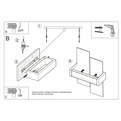 Brilagi -  LED væglampe HERA 1xE27/7,5W/230V hvid