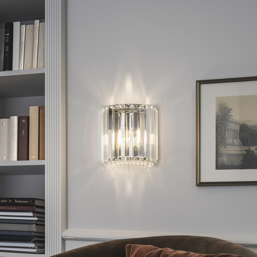 Brilagi - LED Væglampe i krystal GLAMOUR 1xG9/42W/230V
