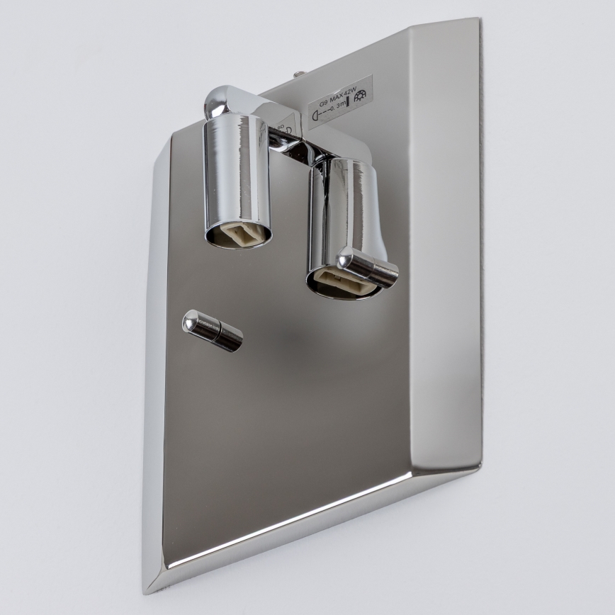 Brilagi - LED Væglampe i krystal GLAMOUR 1xG9/42W/230V