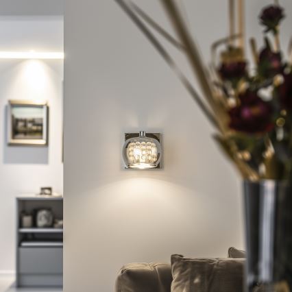 Brilagi - LED Væglampe i krystal JEWEL 1xG9/42W/230V