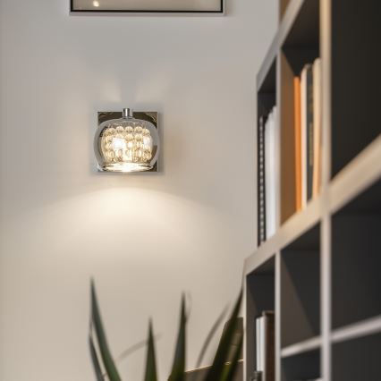 Brilagi - LED Væglampe i krystal JEWEL 1xG9/42W/230V